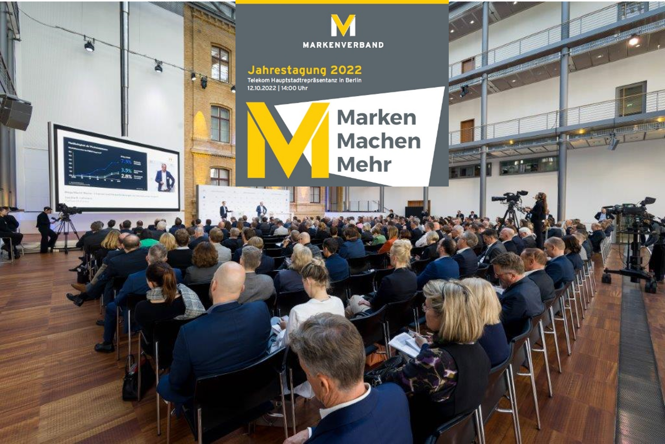 Hochkarätige Persönlichkeiten aus Industrie und Politik zu Gast bei der Jahrestagung 2022  des Markenverbandes in Berlin #MarkenMachenMehr