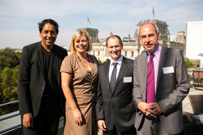 Cherno Jobatey, Julia Klöckner MdL, Dr. Alexander Dröge, Hubertus Primus