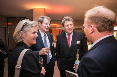 (v.l.) Imke Grassau-Zetzsche, Johann C. Lindenberg, Dr. Reinhard Zinkann, Sebastian Turner