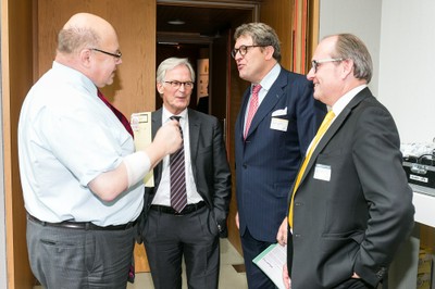 Peter Altmaier mit Franz-Peter Falke, Dr. Reinhard C. Zinkann und Christian Köhler