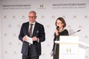 Volker Wieprecht, Moderator, und Evelyne Gebhardt MdEP