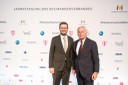 Dr. Marco Buschmann, Bundesminister der Justiz, mit F.-P. Falke, Präsident des Markenverbandes